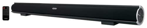 Front. Jensen - 2.0-Channel Soundbar - Black.