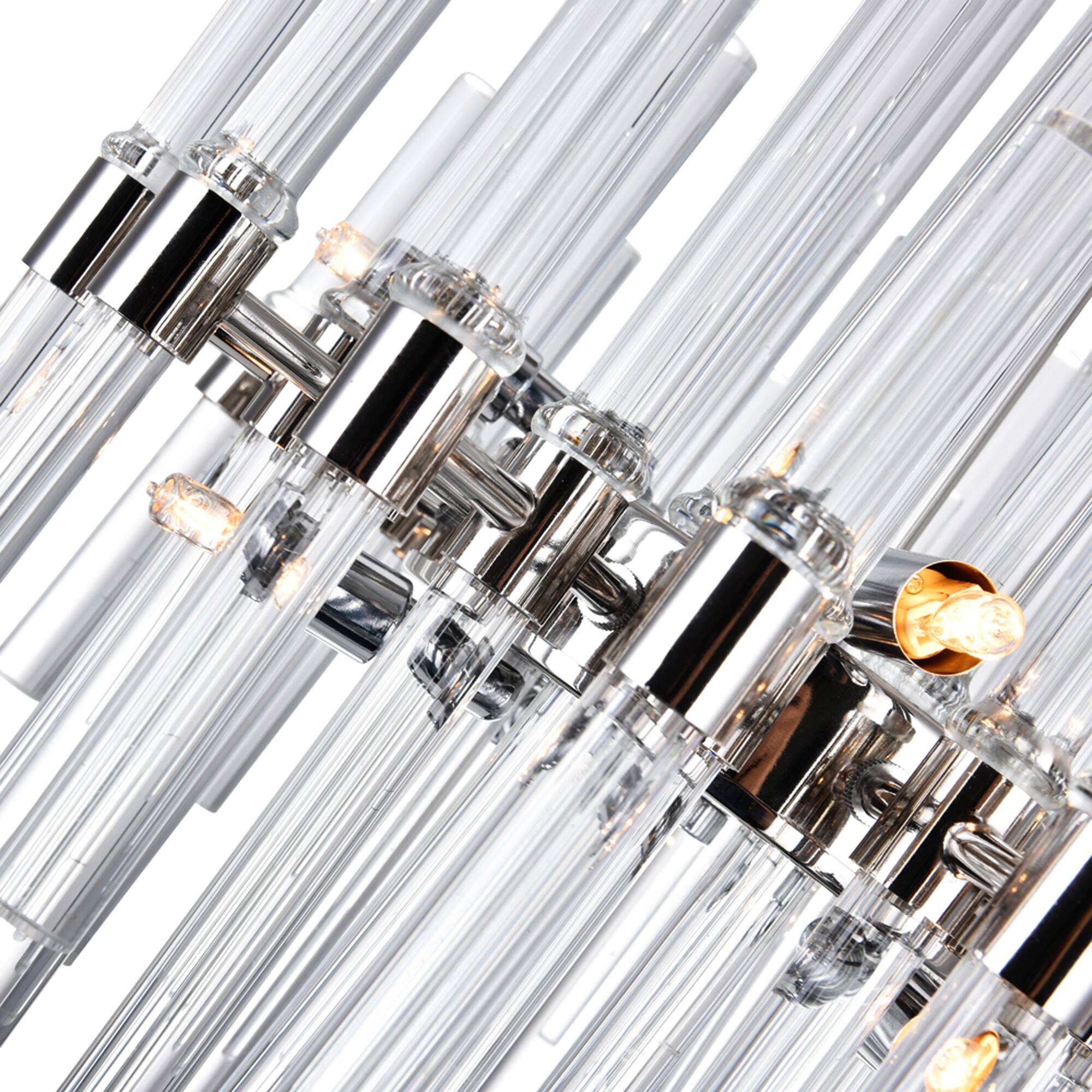 Alt View 1. CWI Lighting - Miroir 8 Light Chandelier With Polished Nickel Finish - Polished Nickel.