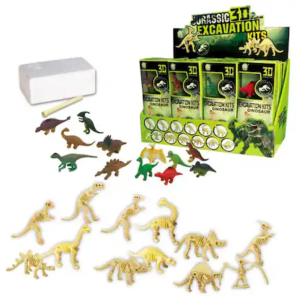 JURASSIC 30 EXCAVATION KITS
30 EXCAVATION KITS
30 EXCAVATION KITS
30 EXCAVATION KITS
EXCAVATION KITS
EXCAVATION KITS
EXCAVATION KITS
EXCAVATION KITS
DINOSAUR
DINOSAUR
DINOSAUR
DINOSAUR