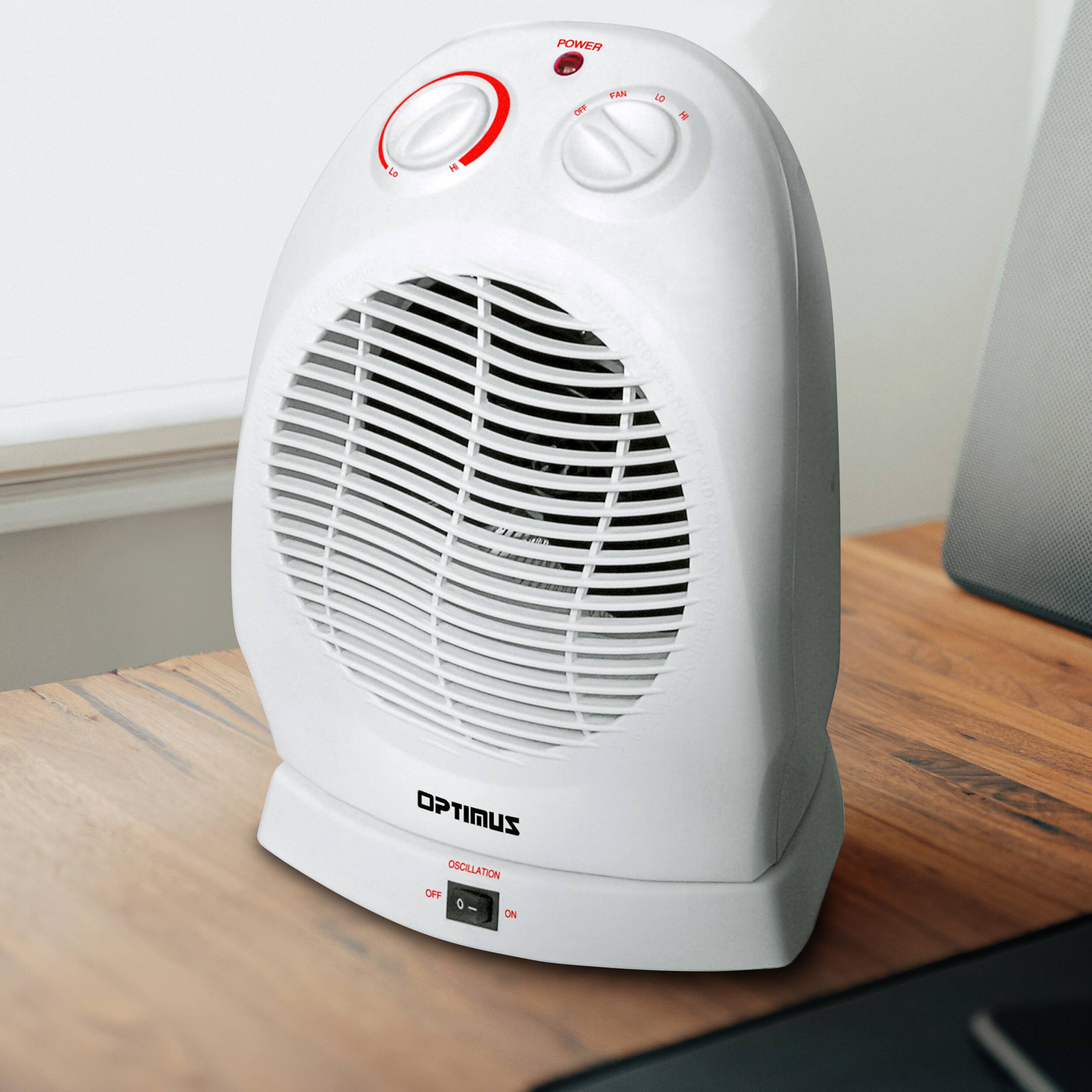 POWER - FAN LO - OFF. ON. OPTINUS OSCILLATION - OFF - ON.