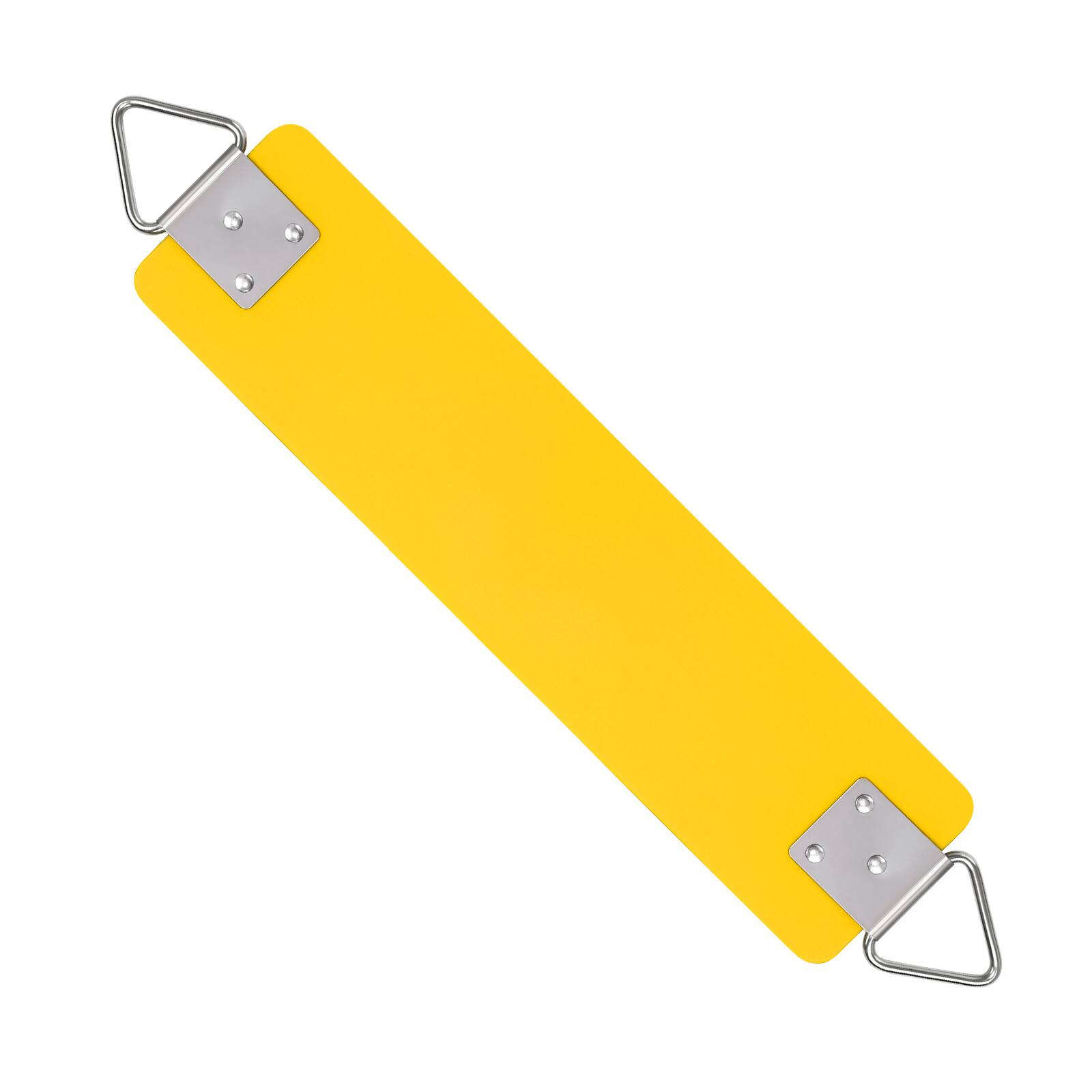 Front. AGPtek - Swing Seat with Metal Triangle Ring for Kids & Adults - Yellow.