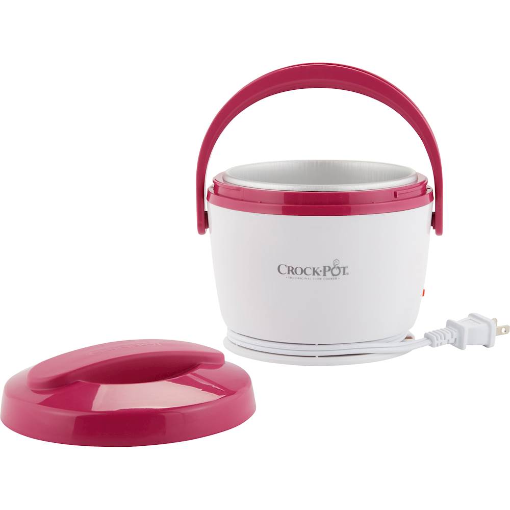 Crock-Pot Electric Lunch Box, Portable Food Warmer for Travel,  Car, On-the-Go, 20-Ounce, Blush Pink, Keeps Food Warm & Spill-Free, Dishwasher-Safe