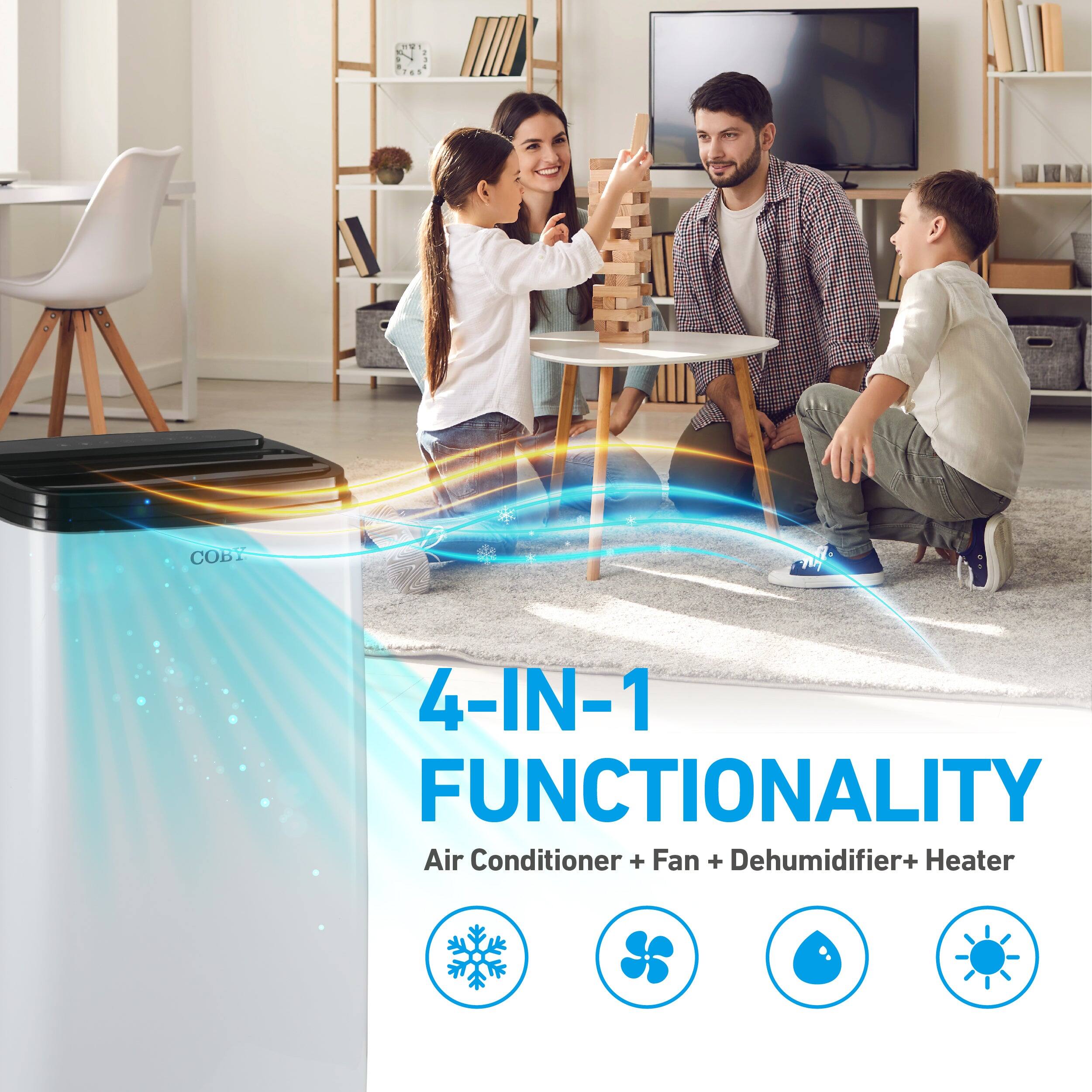4-IN-1 FUNCTIONALITY  
Air Conditioner + Fan + Dehumidifier + Heater