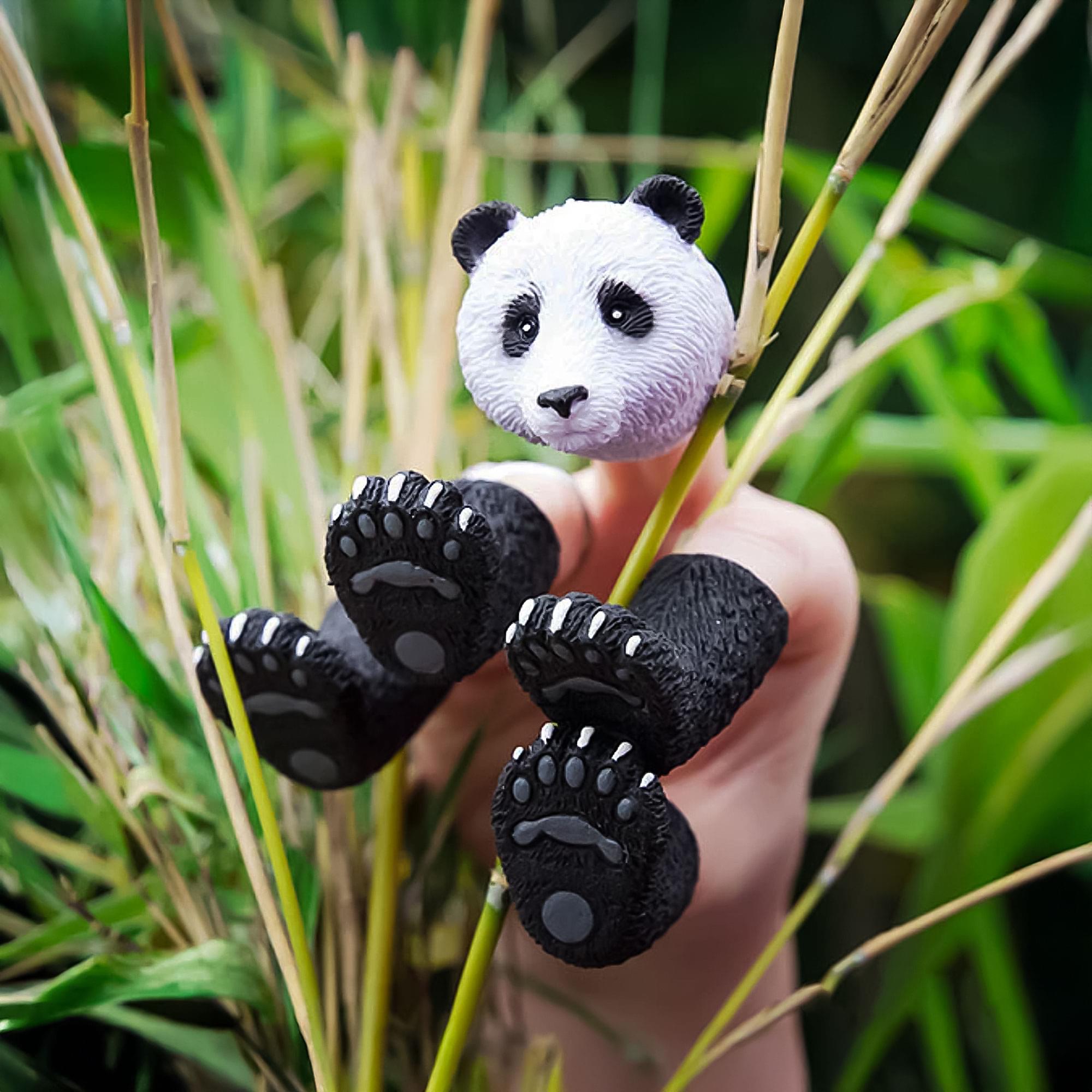 Alt View 10. Accoutrements - Handipanda Set of 5 Finger Puppets - Multi-Color.