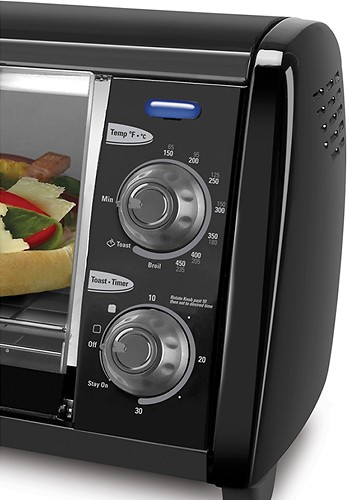Best Buy: Black & Decker 4-Slice Toaster Oven Black TRO700B