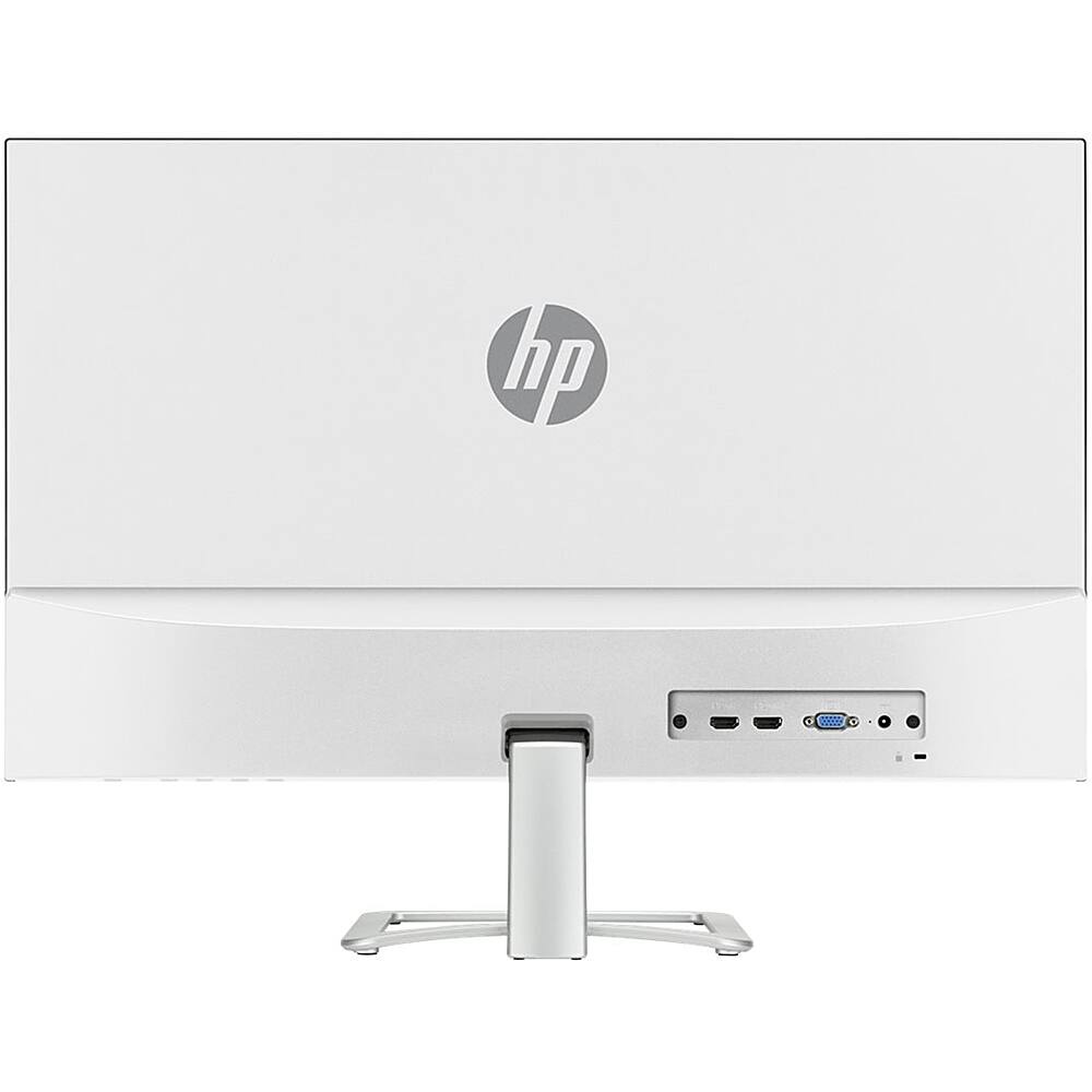 Back. HP - 27er 27" IPS LED HD Monitor (HDMI, VGA) - Natural Silver.