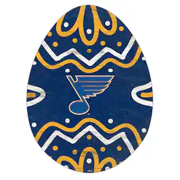 Fan Creations - St. Louis Blues 12" Easter Egg Cutout Sign - Multicolor