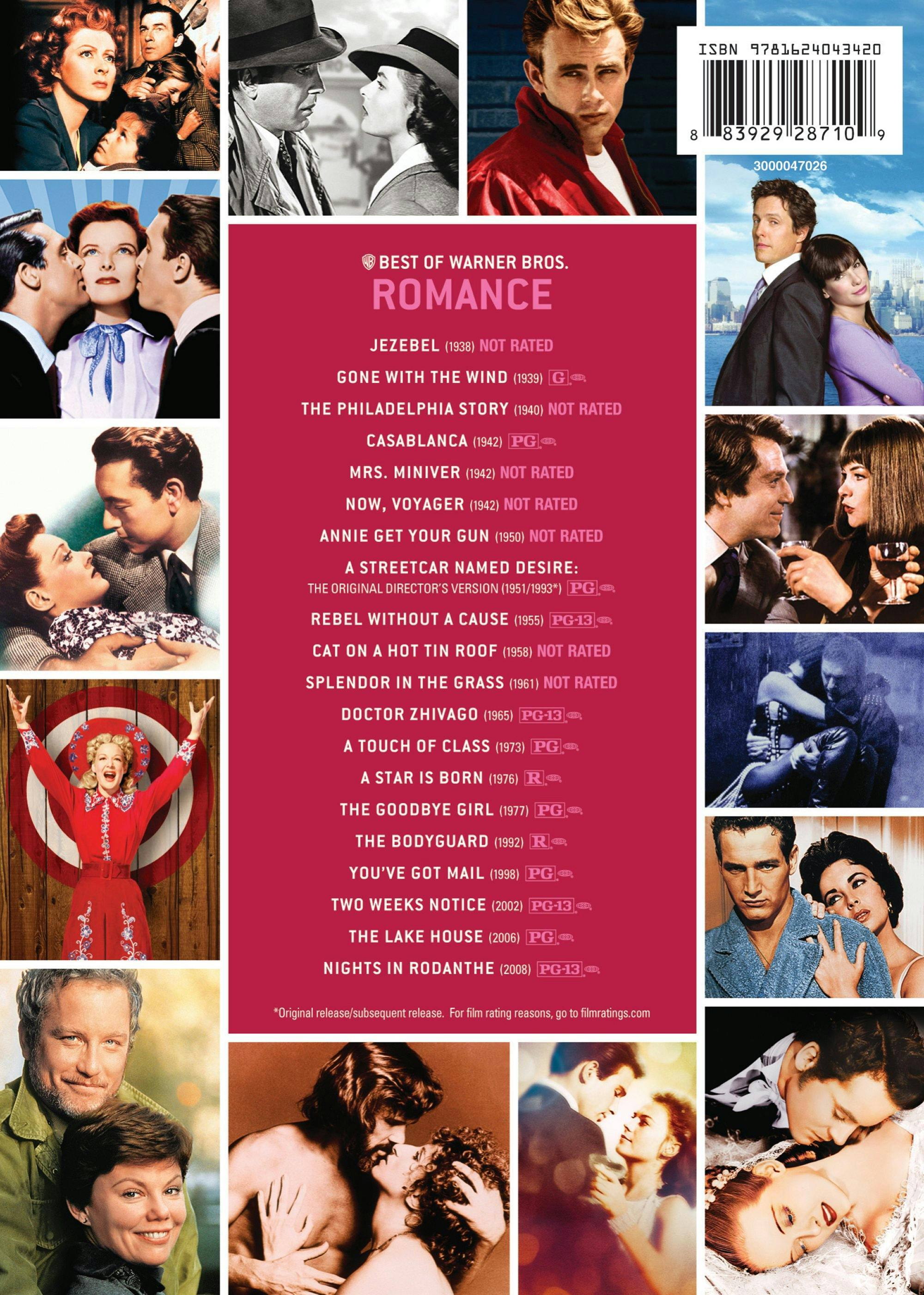 Back. Best of Warner Bros. 20 Film Collection Romance (DVD Set) [DVD].