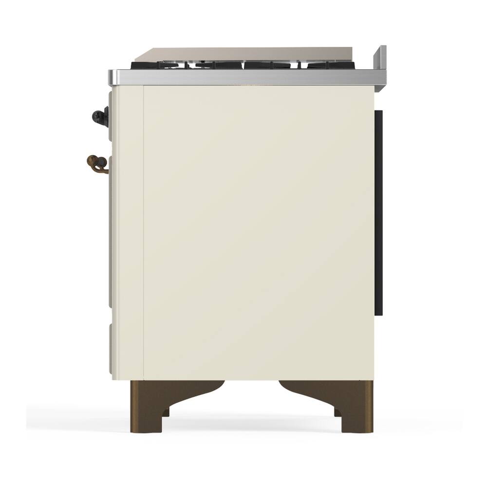 ILVE Majestic III Series 48 in. Dual Fuel Range with 5 Sealed Burners ...