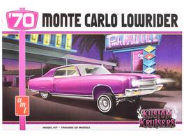 Skill 2 Model Kit 1970 Chevrolet Monte Carlo Lowrider "Kustom Kruisers" 1/25 Scale Model by AMT - Pink