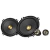 Front. Pioneer - 5.25" - 2-way, 300 W Max Power, Carbon/Mica-reinforced IMPP™ cone, 20mm PEI dome Tweeter - Component Speakers (pair) - Black.