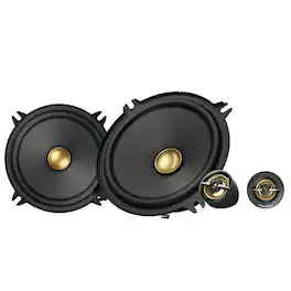 Pioneer - 5.25" - 2-way, 300 W Max Power, Carbon/Mica-reinforced IMPP™ cone, 20mm PEI dome Tweeter - Component Speakers (pair) - Black