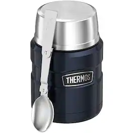 Thermos - 16 oz Stainless King Insulated Food Jar Container - Matte Midnight - Blue