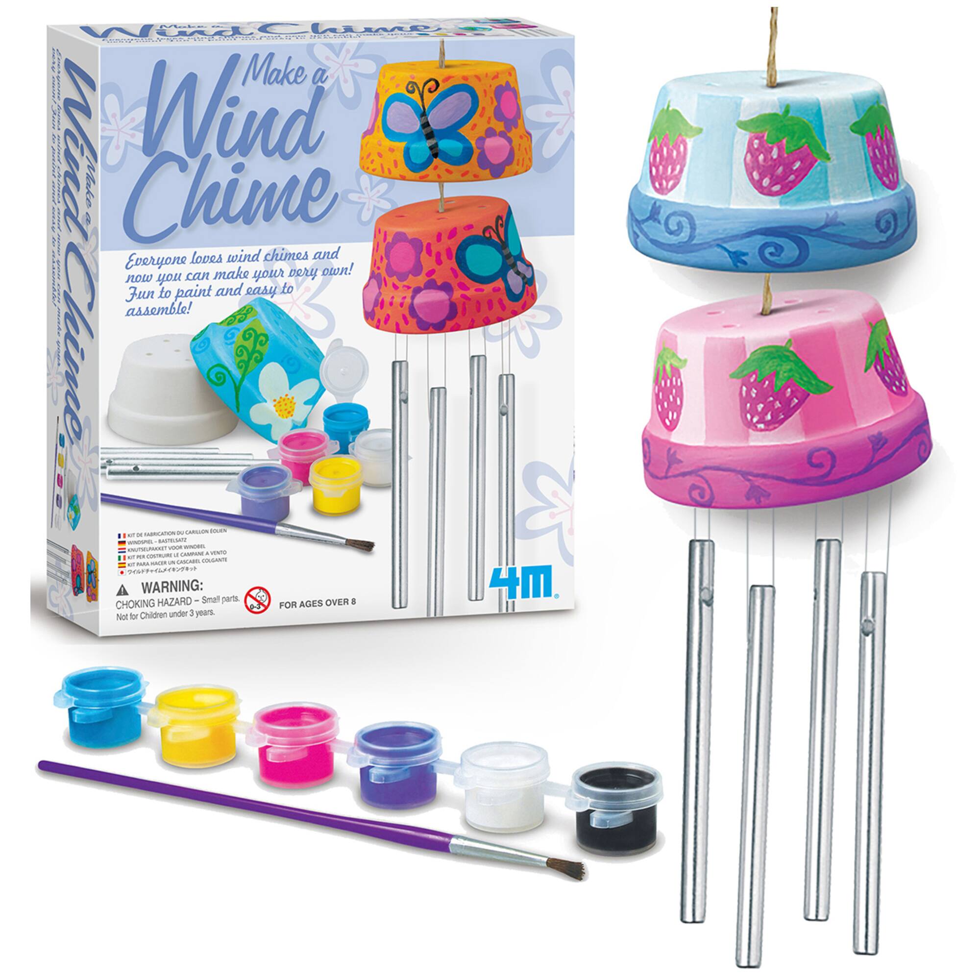 Make a Wind Chime! Everyone loves wind chimes and now you can make your very own! Fun to paint and easy to assemble! 

WARNING: CHOKING HAZARD - Small parts. Not for Children under 3 years.