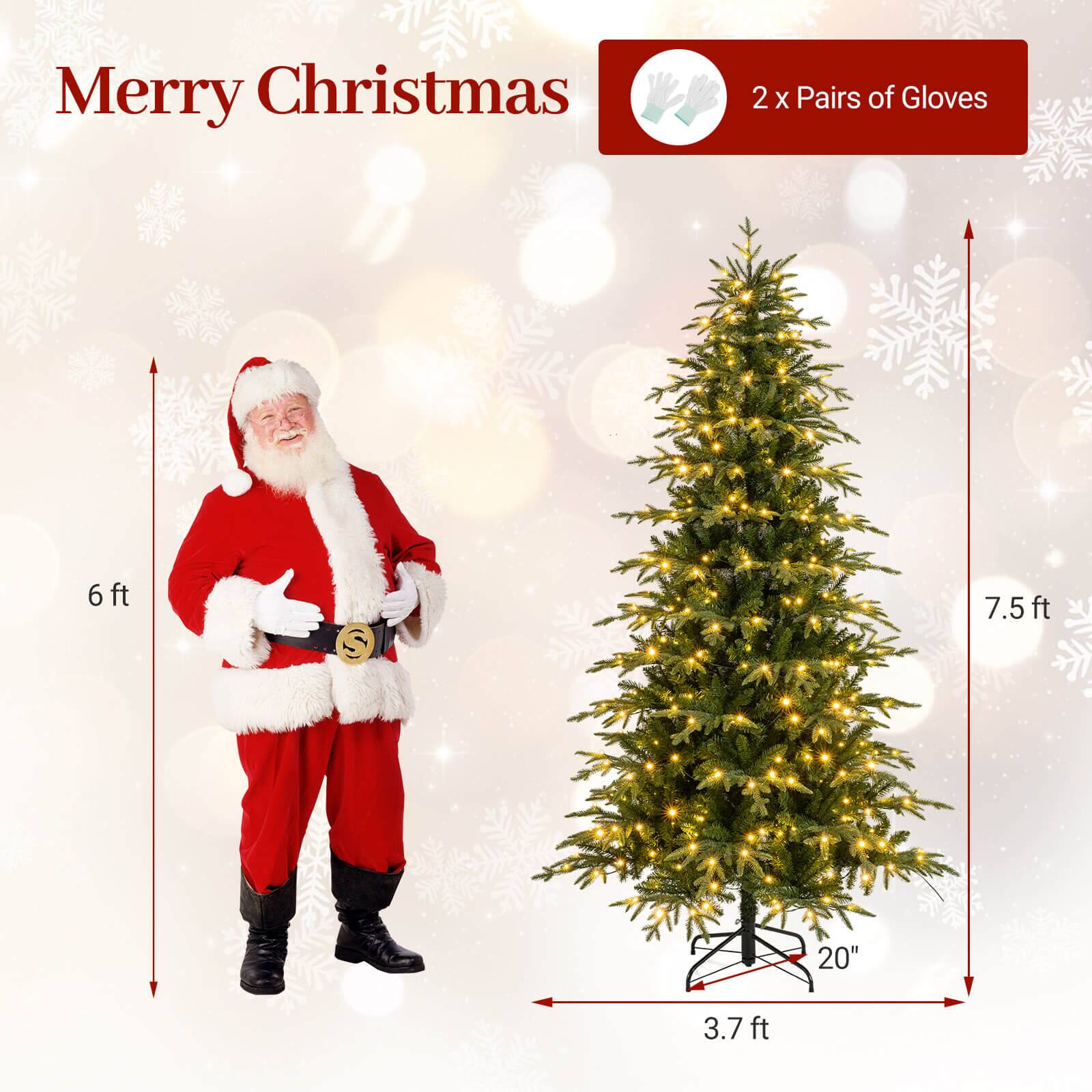 Merry Christmas

2 x Pairs of Gloves

6 ft

7.5 ft

20"

3.7 ft