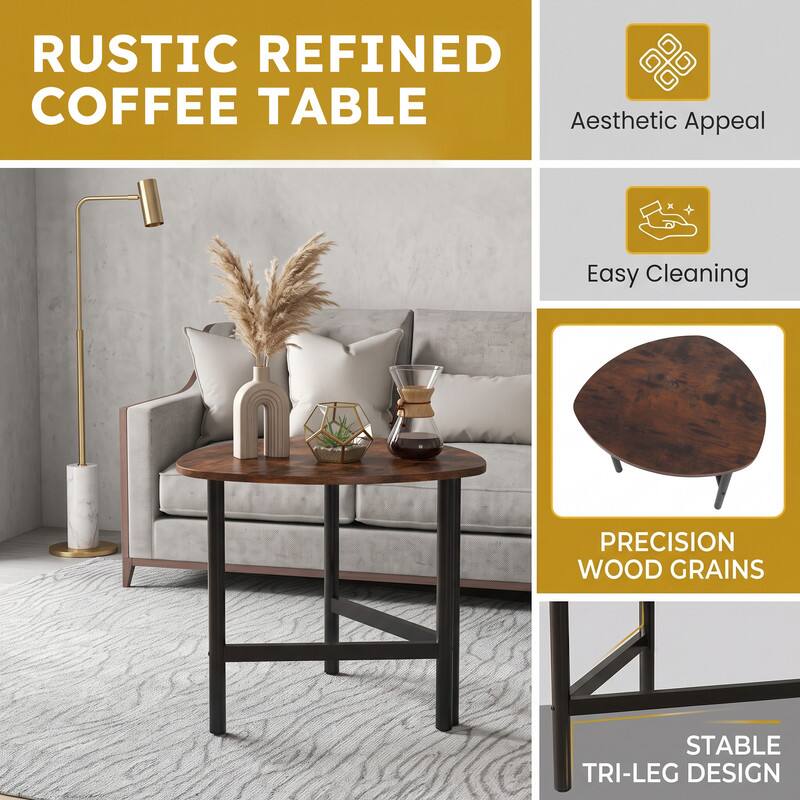 RUSTIC REFINED COFFEE TABLE

Aesthetic Appeal
Easy Cleaning
PRECISION WOOD GRAINS
STABLE TRI-LEG DESIGN