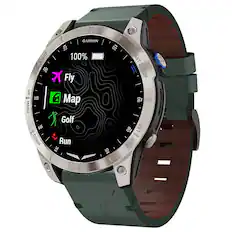 GARMIN 22 02 LIGHT 100% 20 Fly UP 16 A Map 1 MENU Golf 16 DOWN Run 14 10 START STOP - 90 - - 08 LAP BACK