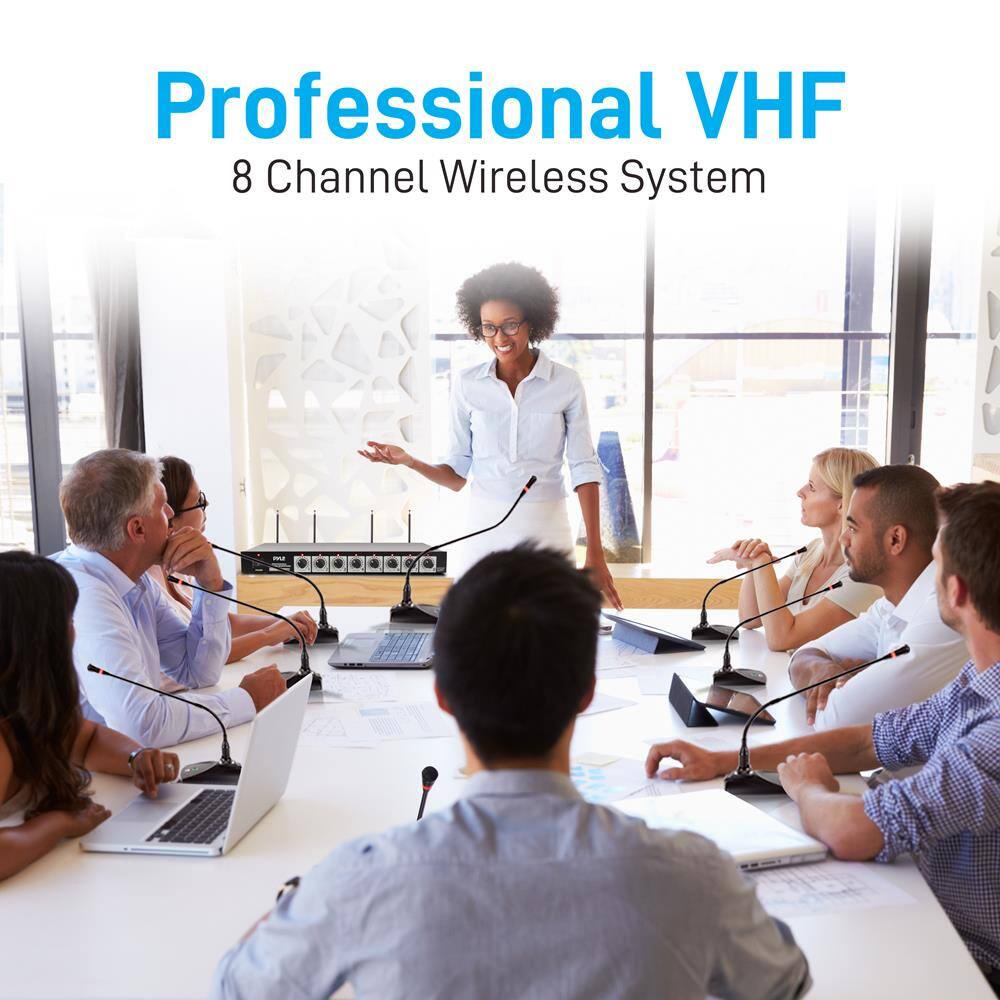Professional VHF 8 Channel Wireless System