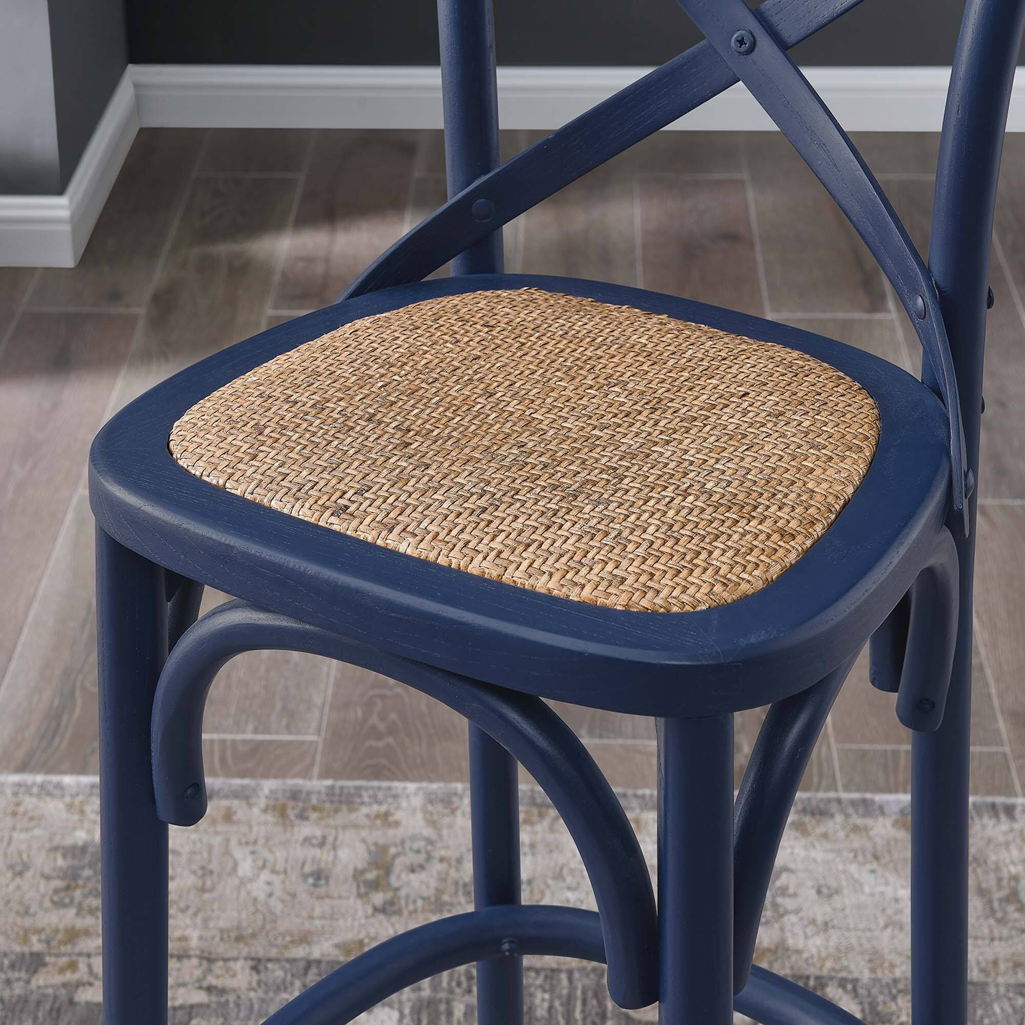 Alt View 6. Modway - Gear Bar Stool - Blue.