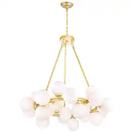 CWI Lighting - Arya 25 Light Chandelier With Finish - Satin Gold