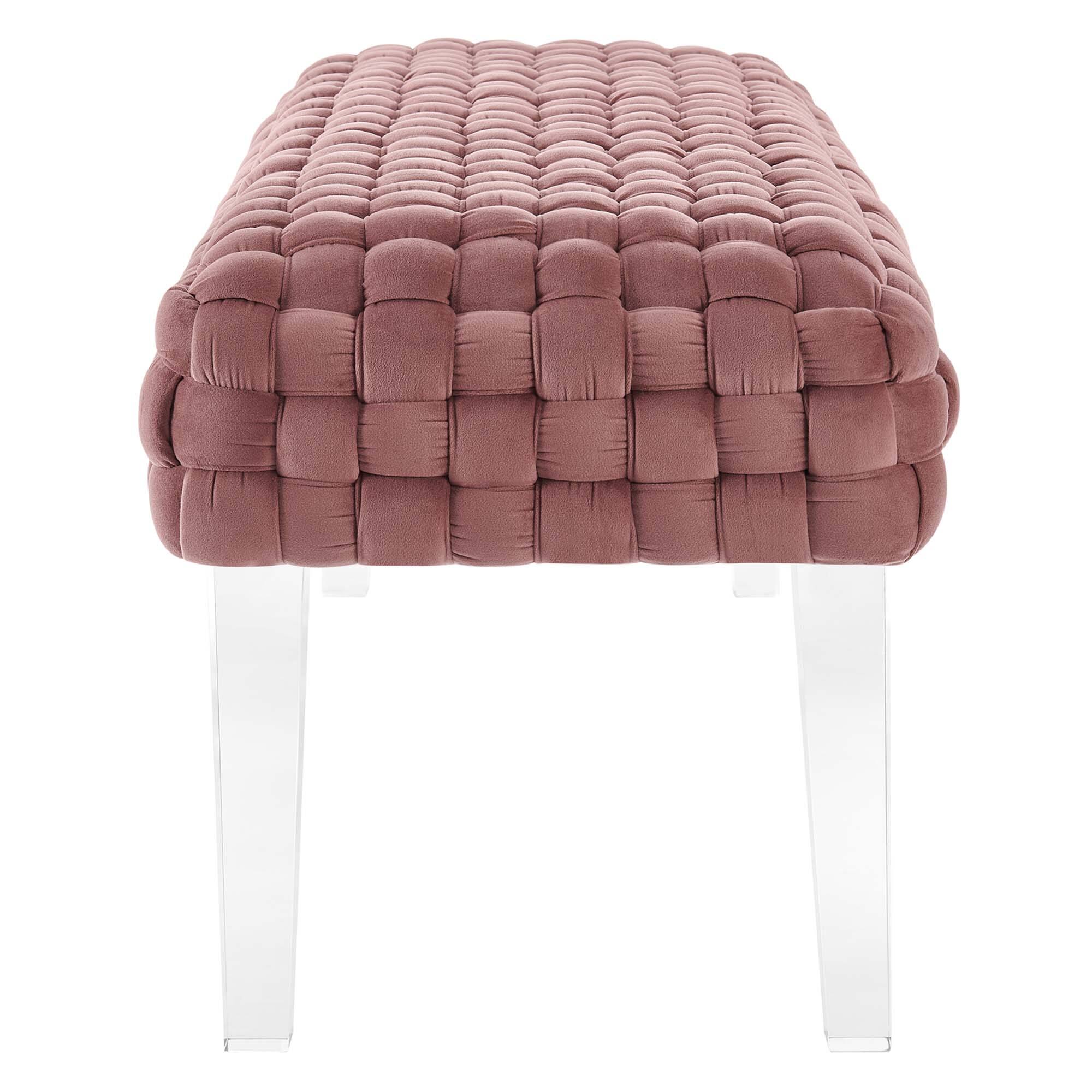 Alt View 1. Modway - Prologue Woven Performance Velvet Ottoman by Modway - EEI-5037-DUS.