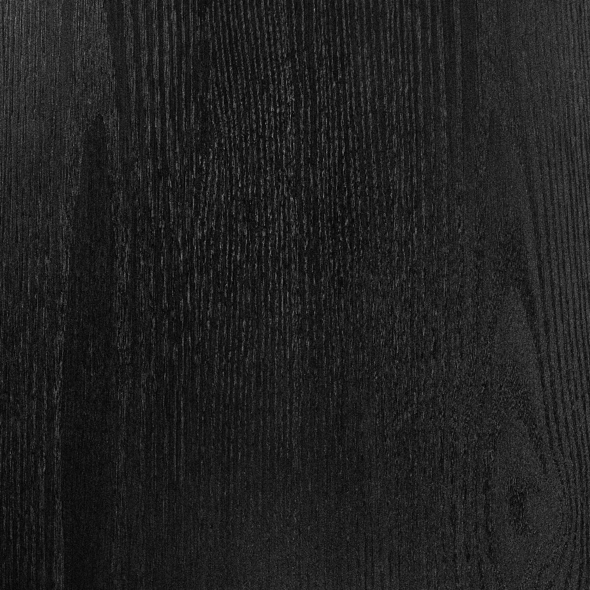 Angle. Loheer - Loheer 48-Inch Round Dining Table With Black Cone-Shaped Base, Seats Four - Black.
