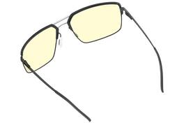 GUNNAR - Computer Glasses - Pinnacles, Onyx Silver, Amber Lens - Blue Light Blocking, Relieve Dry Eye, Anti Glare - Onyx/Silver