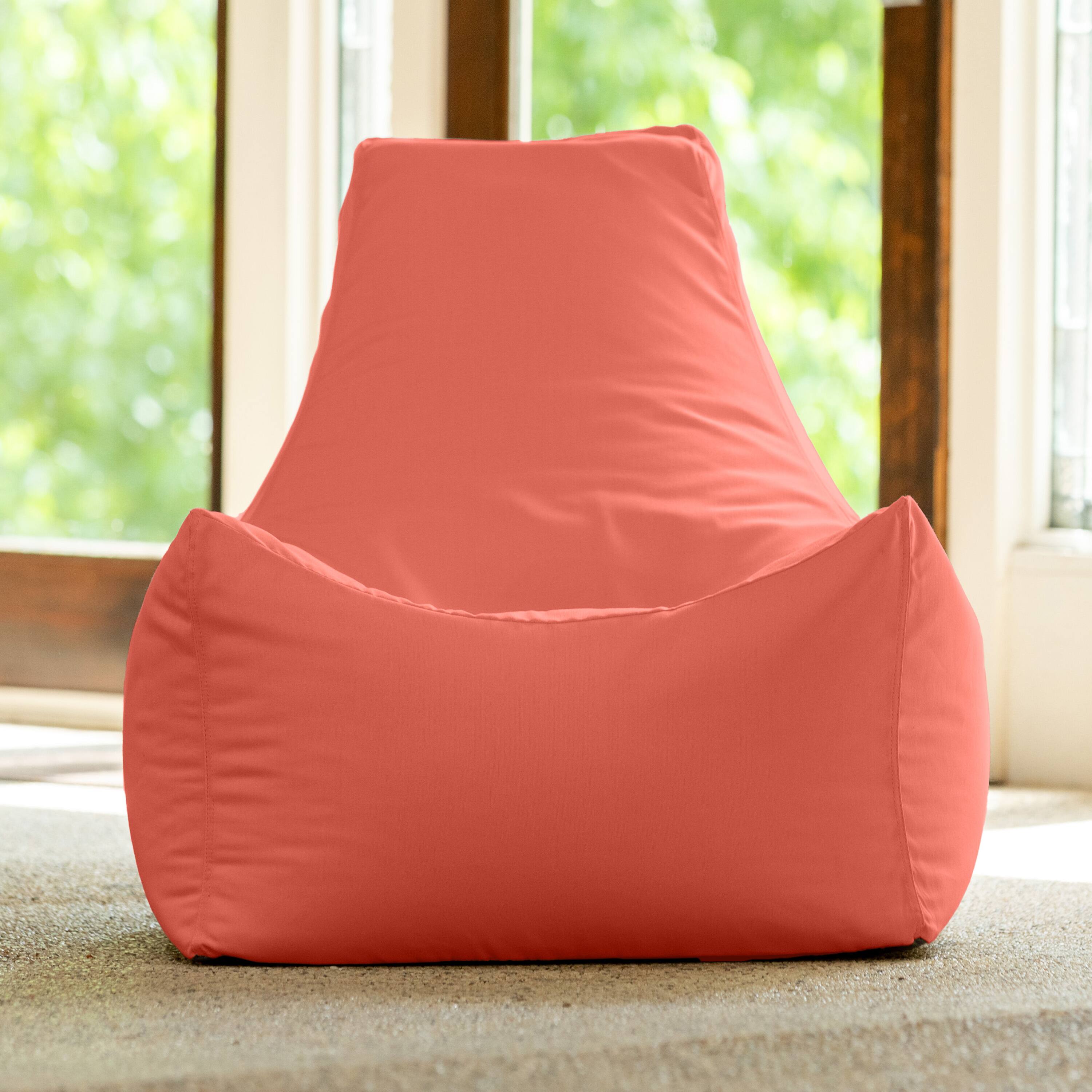Back. Jaxx - Jaxx Juniper Outdoor Bean Bag Patio Chair & Poolside Lounge, Flamingo - Flamingo.