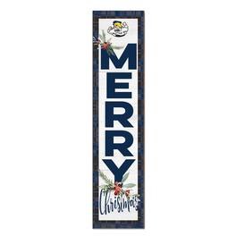 Jardine - Lebanon Valley College 12'' x 48'' Outdoor Merry Christmas Leaner - White