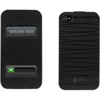 Alt View Standard 20. Macally - Carrying Case (Flip) for iPhone - Black.