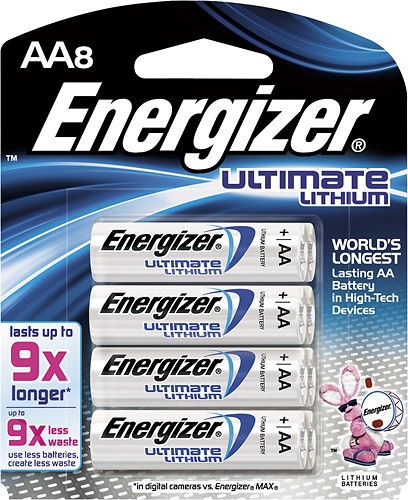  Energizer - Ultimate Lithium AA Batteries (8-Pack)