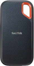 Front. SANDISK - Extreme Portable 8TB External USB-C NVMe SSD - Black.