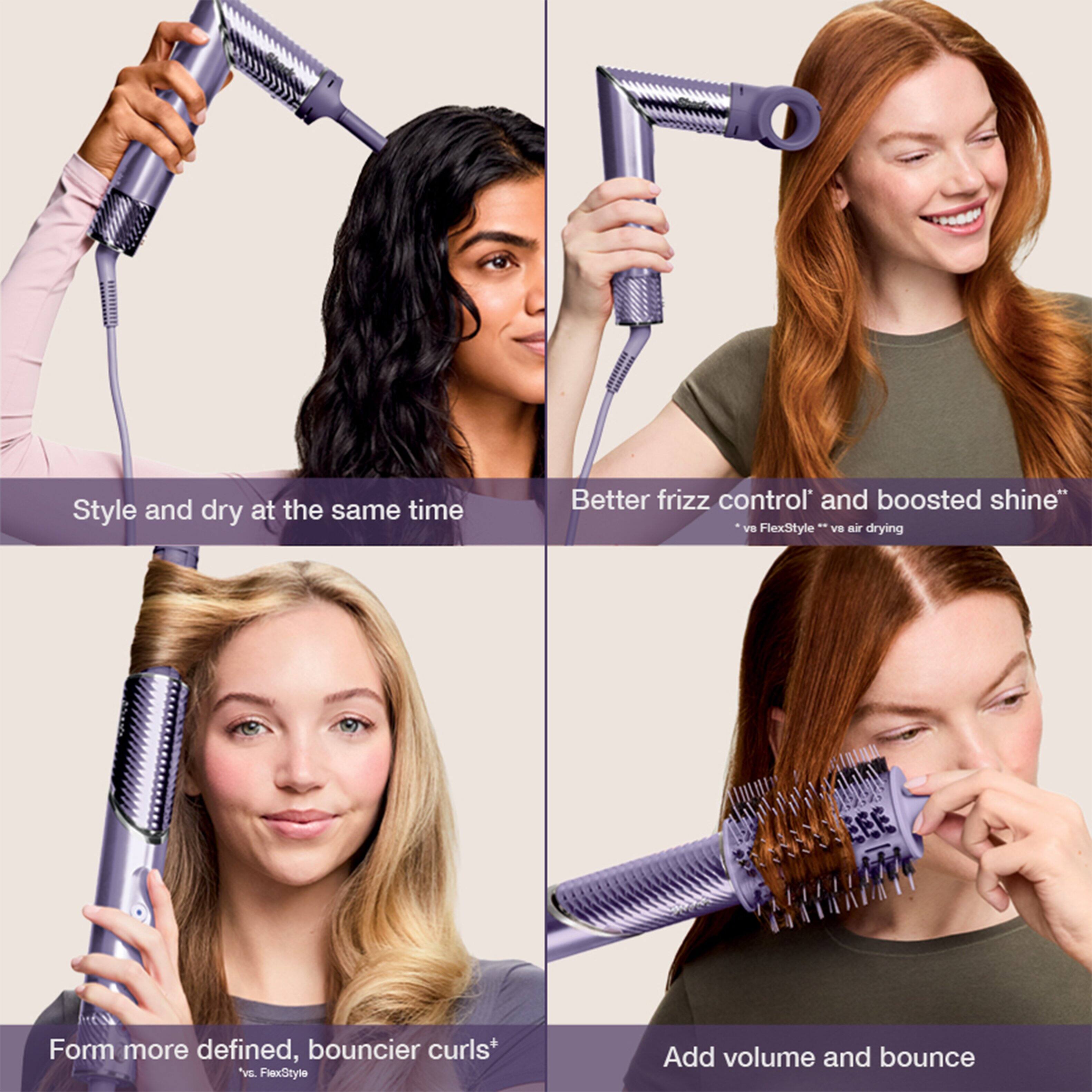 - Style and dry at the same time
- Better frizz control* and boosted shine*
- Form more defined, bouncier curls*
- Add volume and bounce