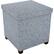 Front. dar Living - Storage Ottoman - Light Gray.