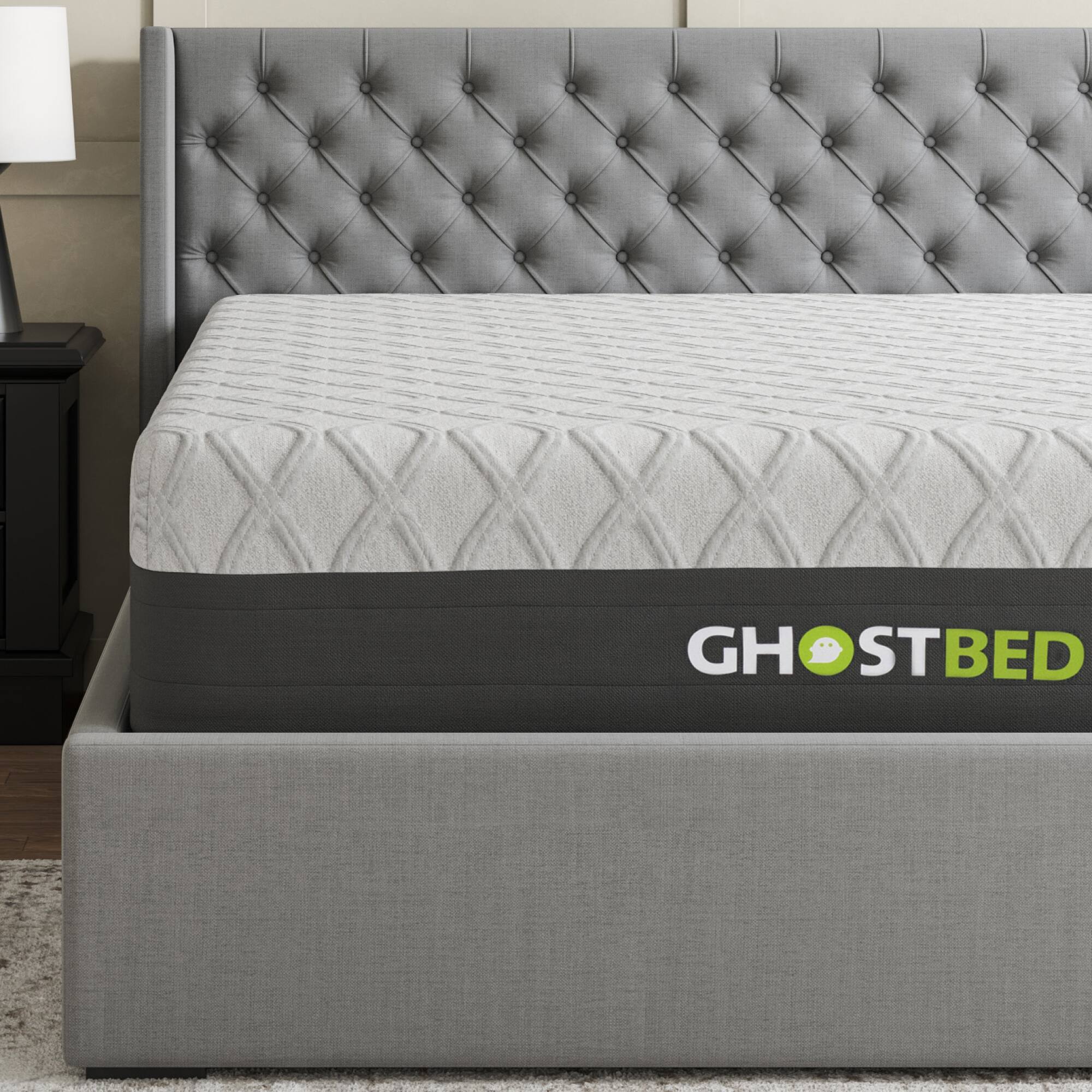 Alt View 16. Ghostbed - GhostBed 14” Gel Memory Foam Mattress King - White.