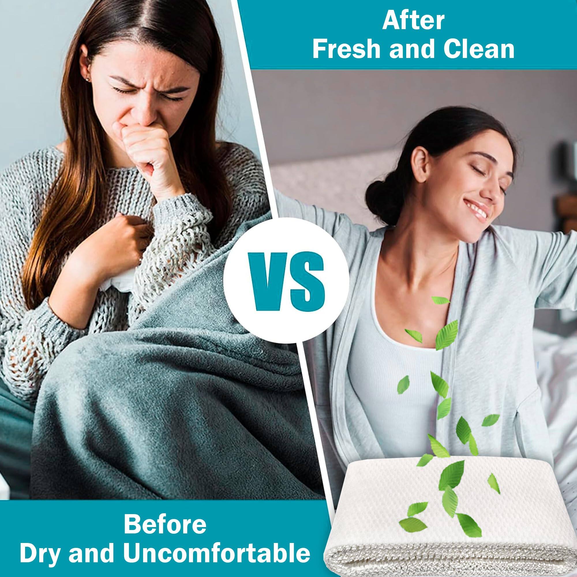 After Fresh and Clean  
VS  
Before Dry and Uncomfortable