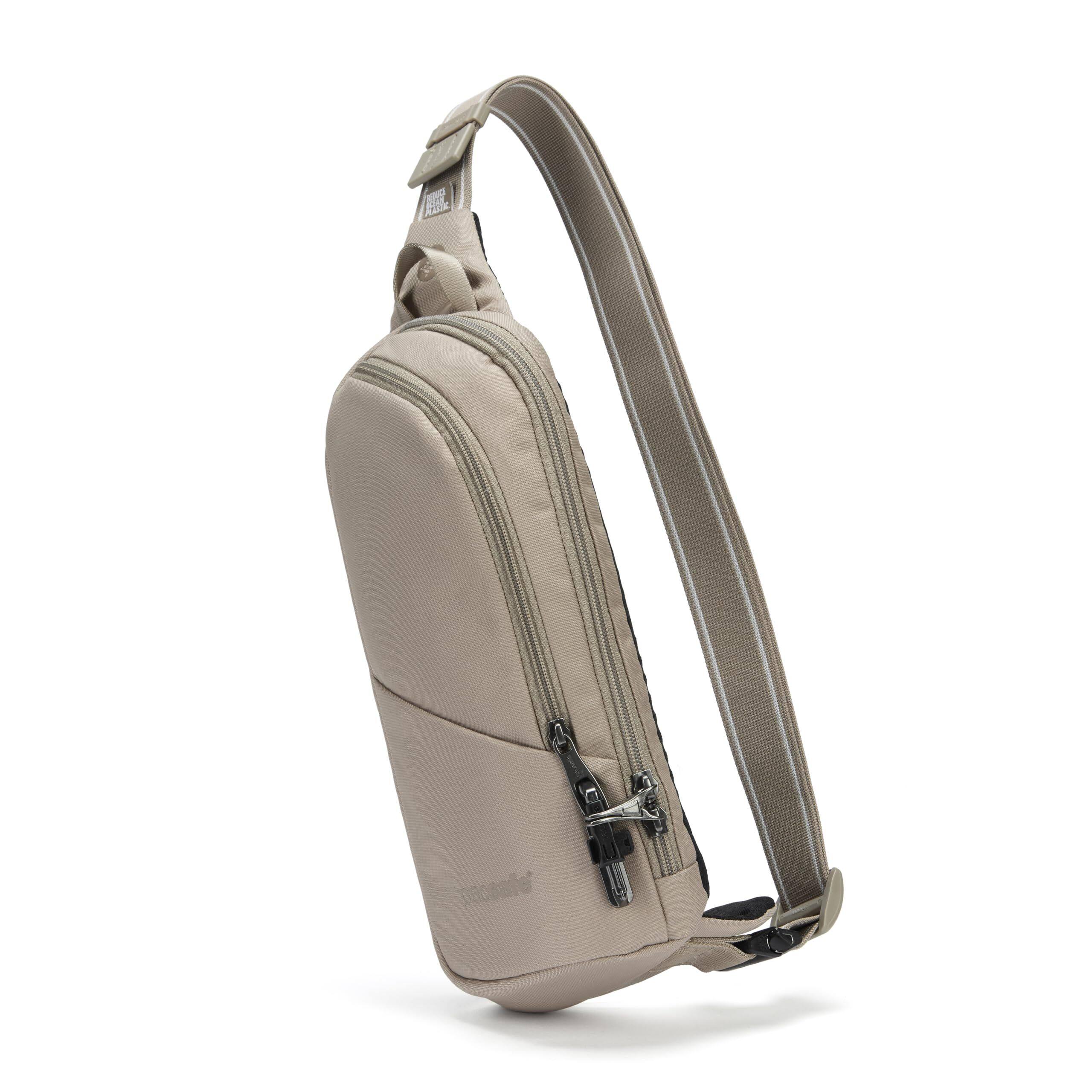 Alt View 1. Pacsafe - Vibe 150 Action Sling Pack - Beige.