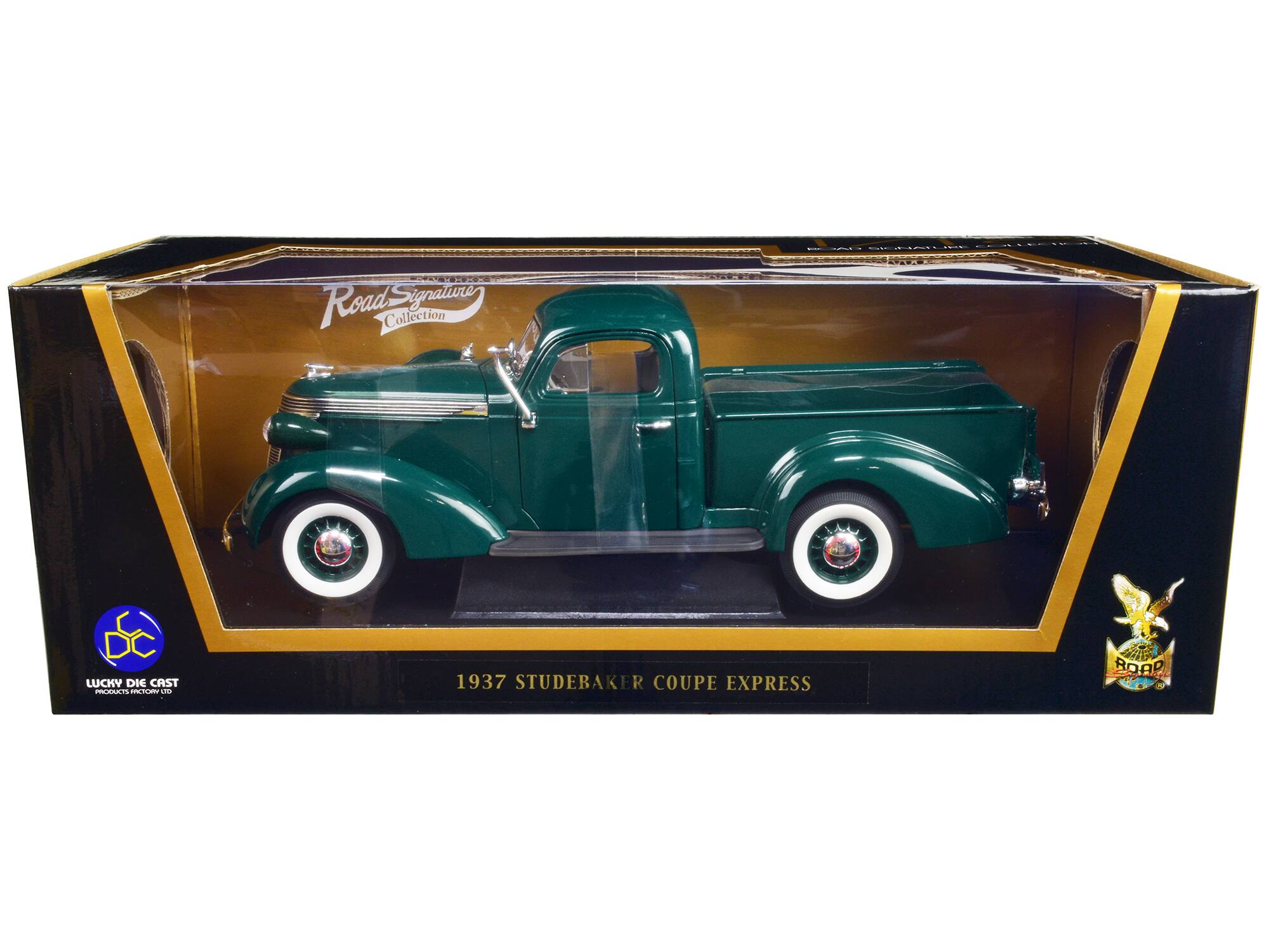 1937 Studebaker Express Pickup Truck 1/18 Diecast Model Car by Road Signature - Green