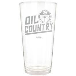 Great American Products - Edmonton Oilers Etched 16oz. Rally Cry Pint Glass - Multicolor