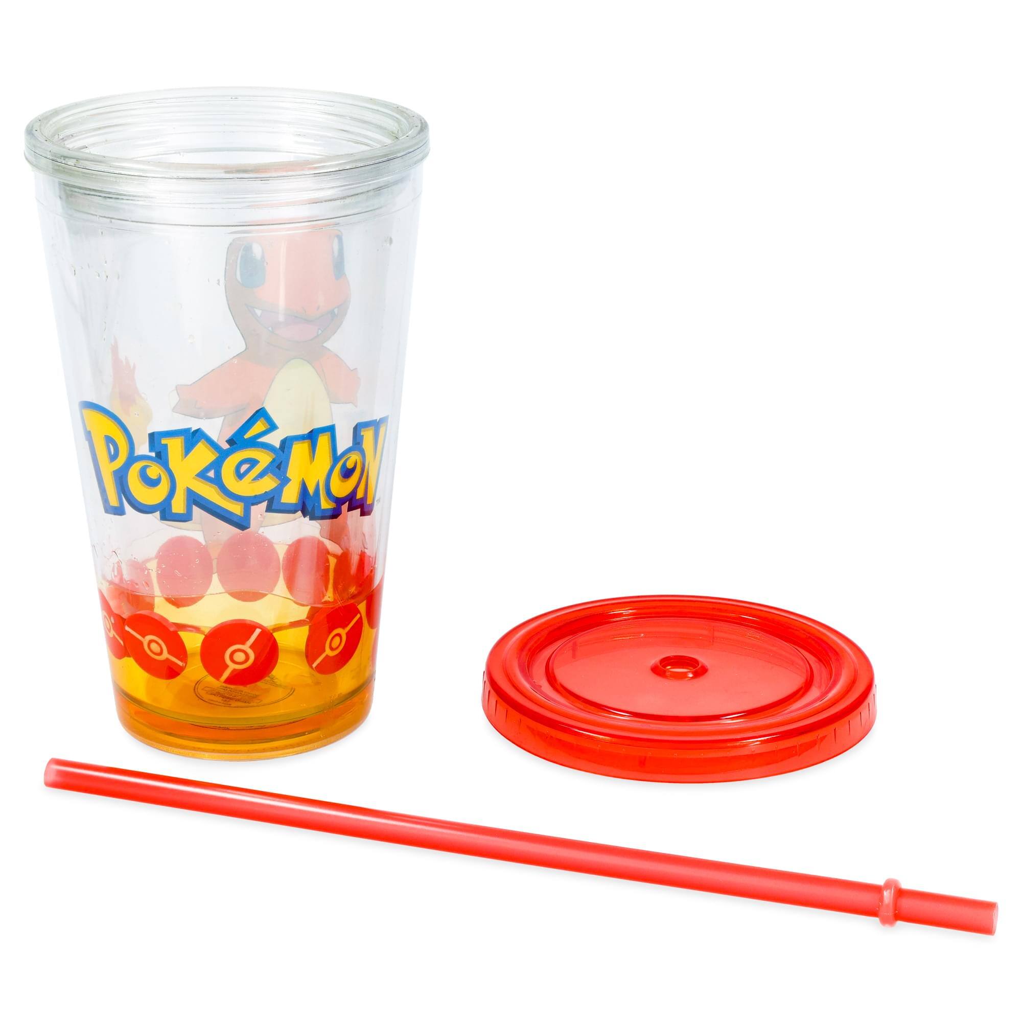 Alt View 2. Pokémon - Pokemon Charmander 18oz Carnival Cup w/ Floating Confetti Pokeballs - Orange.