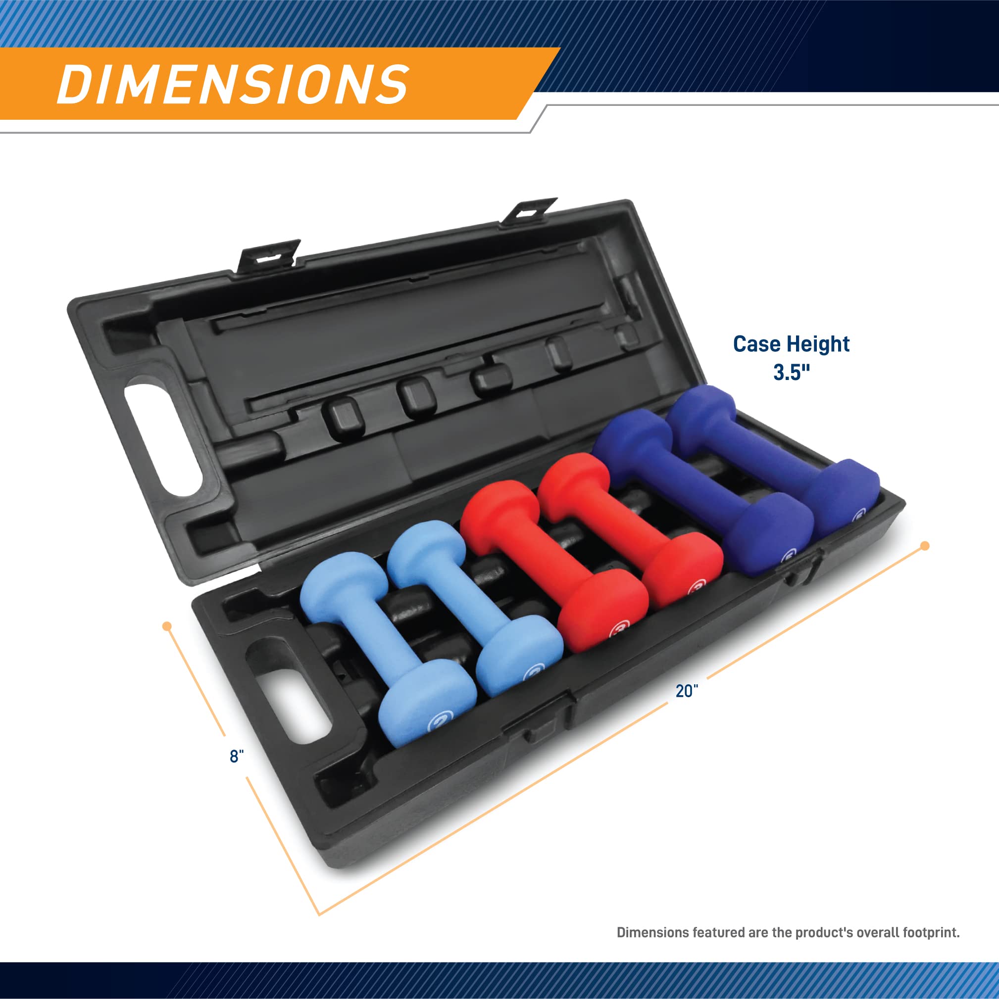 DIMENSIONS

Case Height 3.5"

20" 8"

Dimensions featured are the product's overall footprint.