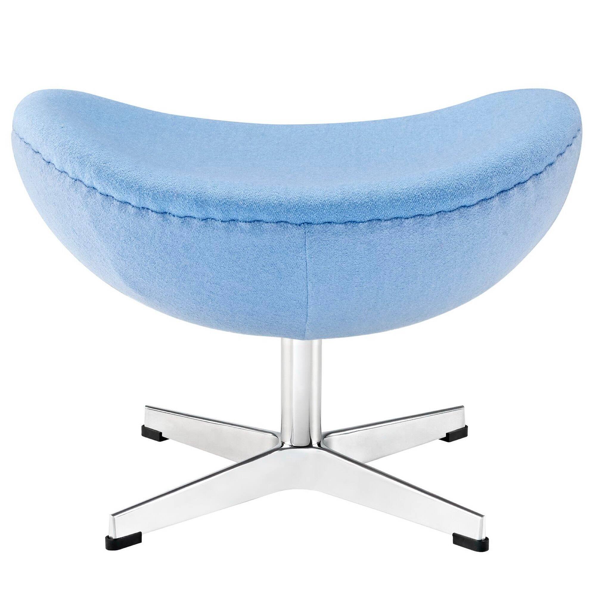 Back. Modway - Glove Wool Ottoman by Modway - EEI-265-BBL.