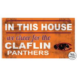Jardine - Claflin Panthers 11" x 20" Indoor/Outdoor In This House Sign - Orange