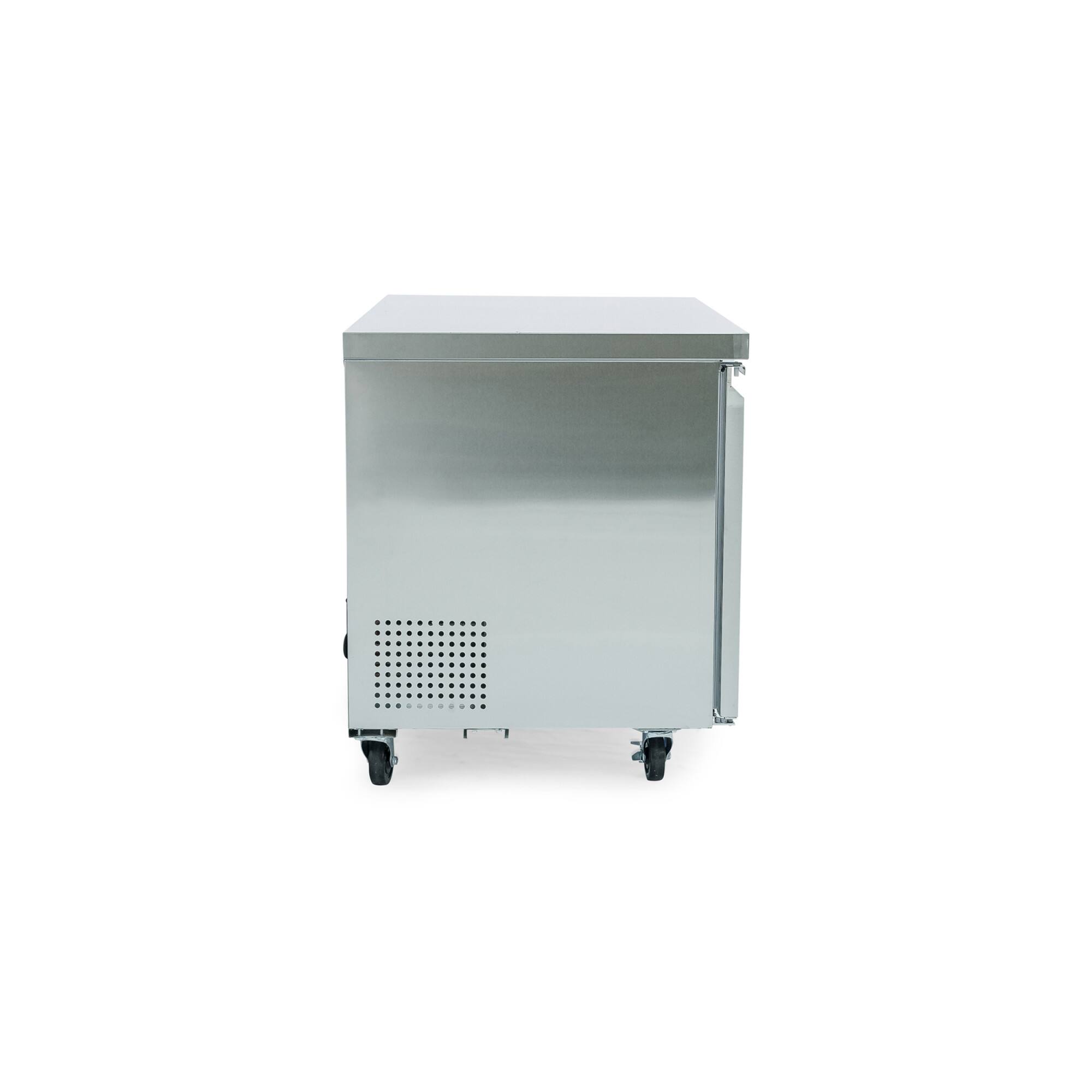 Alt View 1. Magic Chef - Commercial 12 cu. ft. 2 Door Under Counter Refrigerator in Stainless Steel - Stainless Steel.