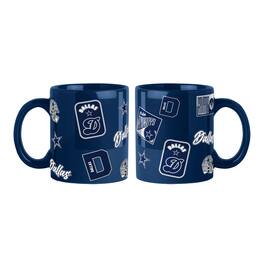 Logo Brands - Dallas Cowboys 2-Pack 15oz. Color Mug Set - Navy