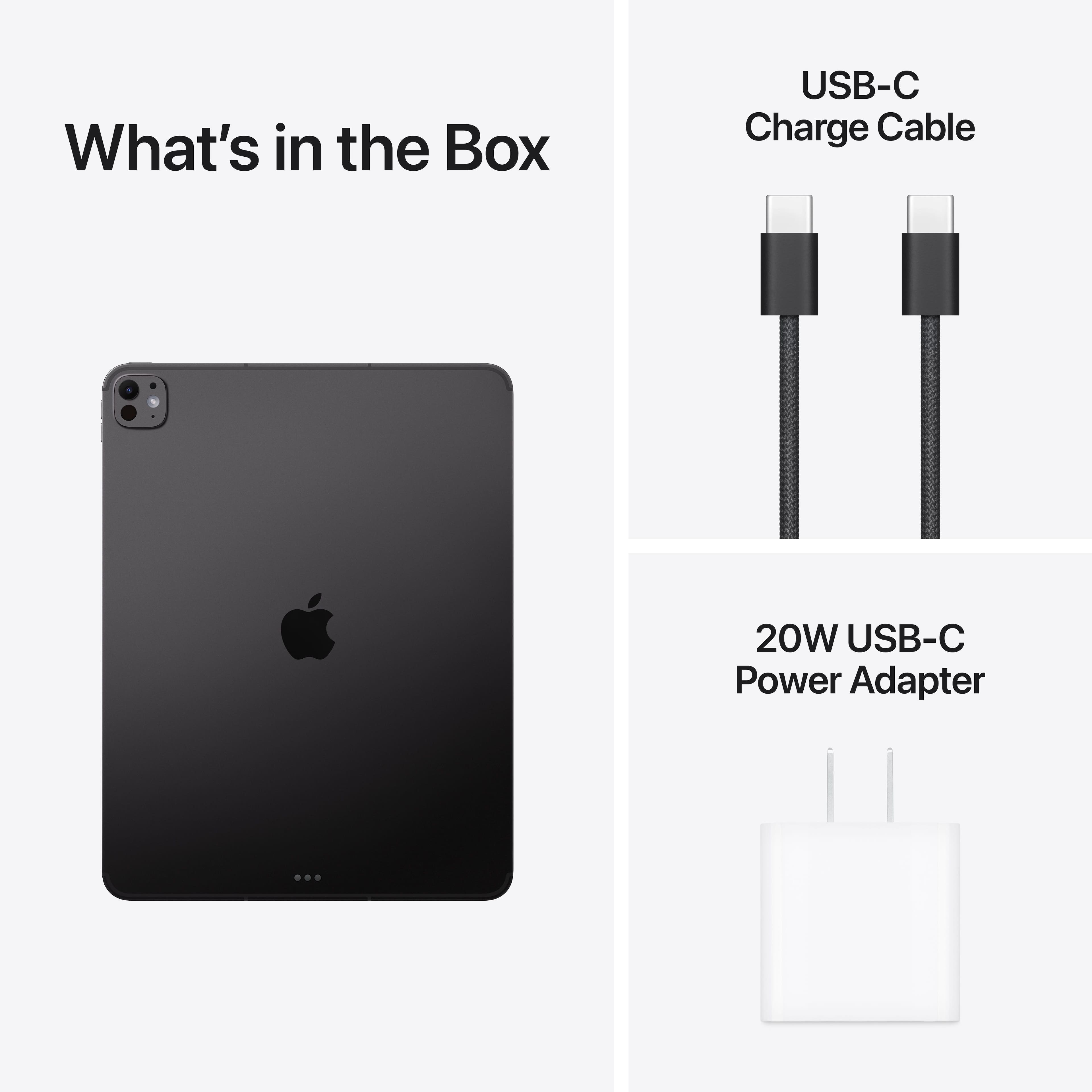 What's in the Box
- USB-C Charge Cable
- 20W USB-C Power Adapter