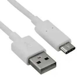 Sanoxy - USB Type-C to USB-A 2.0 Male Charger Cable, 3 Feet - White