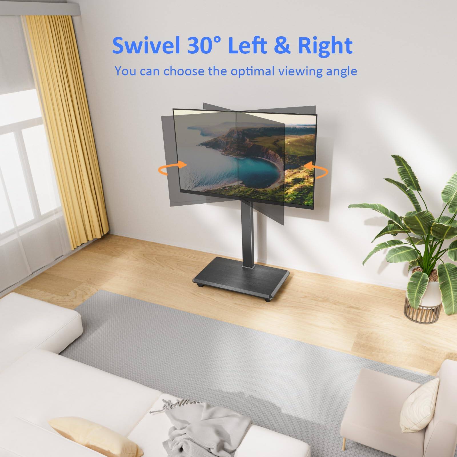 Swivel 30° Left & Right  
You can choose the optimal viewing angle