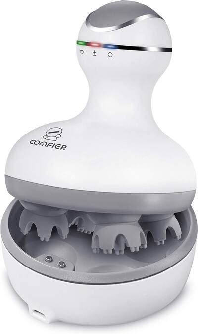 Comfier Electrical Scalp Massager,Cordless and Rechargeable White CF-4902 - Best Buy Comfier Electrical Scalp Massager,Cordless and Rechargeable White CF-4902 - Best Buy