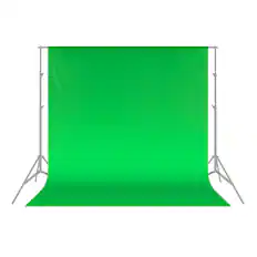 Front. Neewer - 6x9ft Collapsible Green Photography Backdrop, Polyester, Studio - Green.